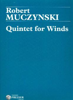 Muczynski, Robert: Quintett für Flöte, Oboe, Klarinette, Horn und Fagott, Partitur und Stimmen 