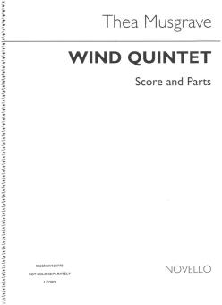 Musgrave, Thea: Wind Quintet  for Flute, Oboe, Clarinet, Horn and Bassoon, Score and Parts 