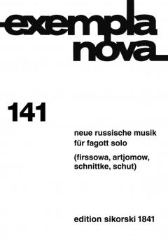 Neue russische Musik für Fagott solo Exempla Nova 141 
