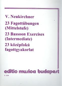 Neukirchner, Wenzel: 23 Fagottübungen für die Mittelstufe  