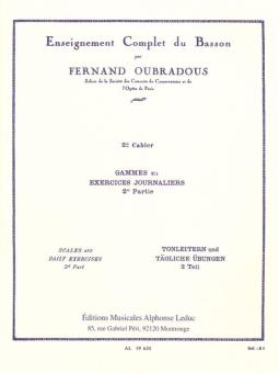 Oubradous, Fernand: Gammes et exercises journaliers vol.2 pour basson 