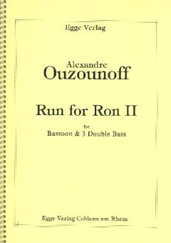 Ouzounoff, Alexandre: Run for Ron II für Fagott und 3 Kontrabässe, Partitur und Stimmen 