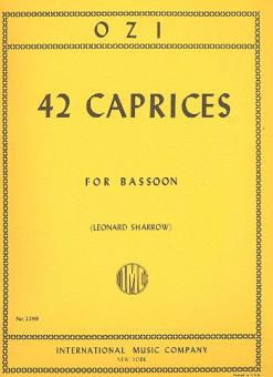 Ozi, Etienne: 42 Caprices for bassoon solo 
