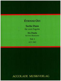 Ozi, Etienne: 6 Duos Band 1 (Nr.1-3) für 2 Fagotte, Partitur und Stimmen 