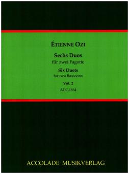 Ozi, Etienne: 6 Duos Band 2 (Nr.3-4) für 2 Fagotte, Partitur und Stimmen 