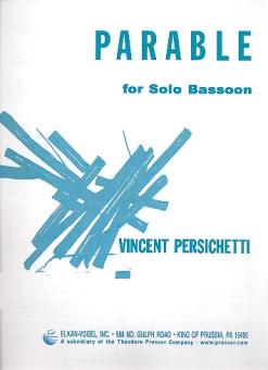 Persichetti, Vincent: Parable no.4 op.110 for solo bassoon 