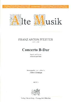 Pfeiffer, Franz Anton: Konzert B-Dur für Fagott und Orchester für Fagott und Klavier 