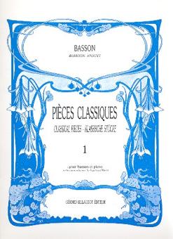 Pièces classiques vol.1 pour basson et piano, (très facile) 