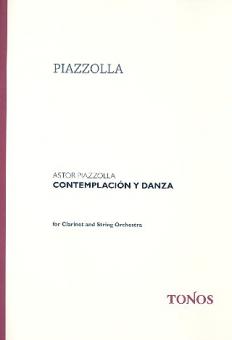 Piazzolla, Astor: Contemplacion y danza für Klarinette und Streichorchester, Partitur 