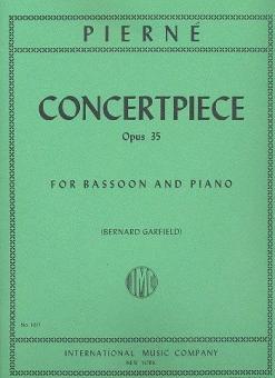 Pierné, Gabriel Henri Constant: Concertpiece op.35 for bassoon and piano 