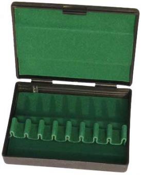 Plastic case for eight bassoon reeds 
