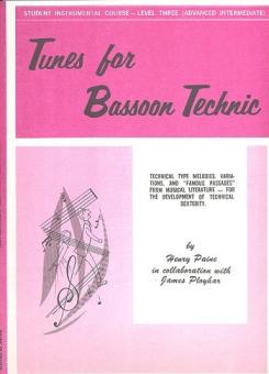 Ployhar, James D.: Tunes for bassoon Technic level 3 (advanced - intermediate) 