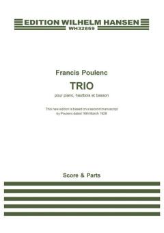 Poulenc, Francis: Trio (based on manuscript 1928) pour hautbois, basson et piano, parts 