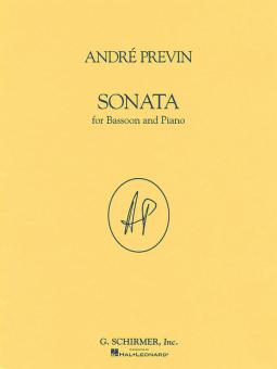Previn, André: Sonata for bassoon and piano  