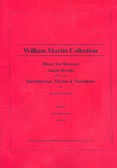 Reicha, Anton (Antoine) Joseph: Introduction, Theme and Variations for bassoon and strings for bassoon and piano 
