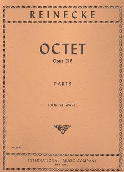 Reinecke, Carl: Octet op.216 for flute, 2 bassoons, oboe, 2 clarinets and 2 horns, parts 