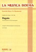 Richter, Franz Xaver: Fugato from Divertimento B flat for string quartet for woodwind, quartet (2 clarinets, horn, bassoon) 