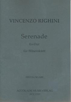 Righini, Vincenzo: Serenade Es-Dur für 2 Oboen, 2 Klarinetten, 2 Hörner und 2 Fagotte, Partitur und Stimmen 