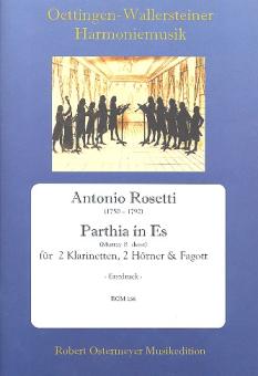 Rosetti, Antonio (Franz Anton Rössler): Parthia in Es für 2 Klarinetten, 2 Hörner und Fagott, Partitur und Stimmen 