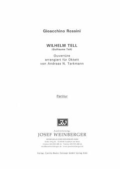 Rossini, Gioacchino: Ouvertüre zur Oper Wilhelm Tell Klarinette,Fagott, Horn, 2 Violinen, Viola, Violoncello und Kontrabass, Partitur 