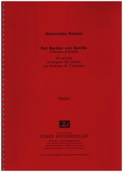 Rossini, Gioacchino: Ouvertüre zur Oper Der Barbier von Sevilla Klarinette,Fagott, Horn, 2 Violinen, Viola, Violoncello und Kontrabass, Partitur 