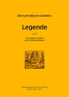 Sanders, Bernard Wayne: Legende für Fagott, Pauken und Streichorchester für Fagott und Klavier 