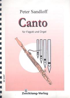 Sandloff, Peter: Canto für Fagott und Klavier  