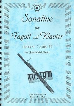 Santer, Jean-Michel: Sonatine cis-Moll op.33 für Fagott und Klavier 