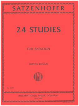 Satzenhofer, Julius: 24 Studies for bassoon 