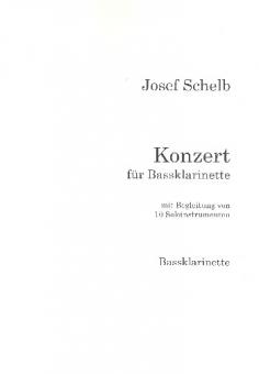 Schelb, Josef: Konzert für Bassklarinette und 10 Instrumente, Baßklarinette 