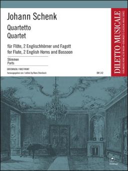 Schenk, Johann Baptist: Quartetto für Flöte, 2 Englischhörner und Fagott, Stimmen 