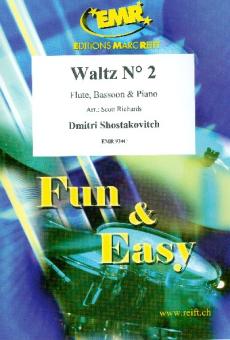 Schostakowitsch, Dimitri: Waltz no.2 for flute, bassoon and piano, parts 