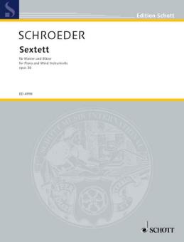 Schroeder, Hermann: Sextett op. 36 für Klavier, Flöte, Oboe, Klarinette (A), Horn und Fagott, Partitur und Stimmen 