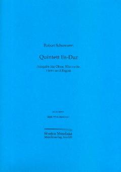 Schumann, Robert: Quintett Es-Dur op.44 für Oboe, Klarinette, Horn, Fagott und Klavier, Partitur und Stimmen 