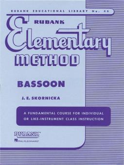 Skornicka, J.E.: Elementary Method for bassoon  