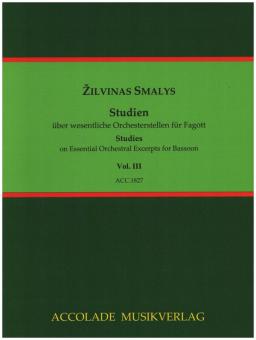 Smalys, Zilvinas: Studien über wesentliche Orchesterstellen Band 3 für Fagott 