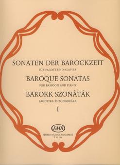 Sonaten der Barockzeit Band 1 für Fagott und Klavier 