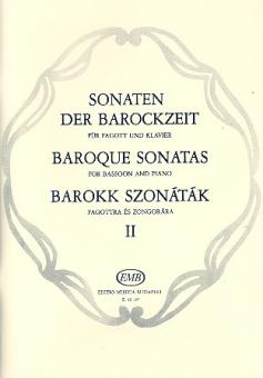 Sonaten der Barockzeit Band 2 für Fagott und Klavier 