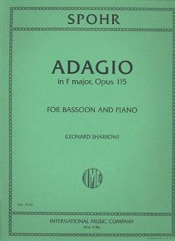 Spohr, Ludwig (Louis): Adagio F major op.115 bassoon and piano 