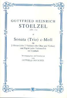 Stölzel, Gottfried Heinrich: Sonate c-Moll für 2 Oboen (Violinen), Fagott (Violoncello) und Bc 