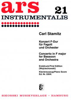 Stamitz, Karl Philipp: Konzert f-Dur  für Fagott und Orchester , für Fagott und Klavier 