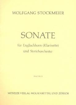 Stockmeier, Wolfgang: Sonate Wk 144 für Klarinette (Englischhorn) und Streichorchester, Partitur 