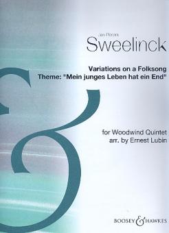 Sweelinck, Jan Pieterszon: Variations on a Folksong for flute, oboe, clarinet, horn and bassoon, score and parts 