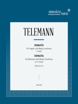 Telemann, Georg Philipp: Sonata f minor for bassoon and piano 