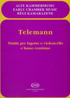 Telemann, Georg Philipp: Sonate Es-Dur für Fagott (Vc) und Klavier 