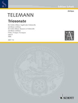 Telemann, Georg Philipp: Triosonate F-Dur für Violine (Oboe), Violoncello (Fagott) und Basso continuo 