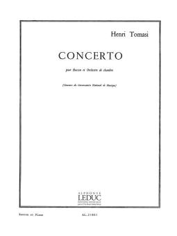 Tomasi, Henri: Concerto pour basson et orchestre de chambre pour basson et piano 