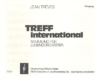 Treff International Band 1 für Blasorchester, Schlagzeug 