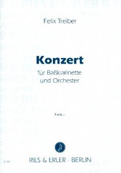 Treiber, Felix: Konzert für Baßklarinette und Orchester Partitur 