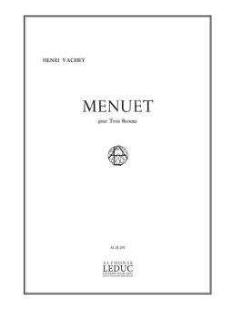 Vachey, Henri: Menuet pour 3 bassons, parties 